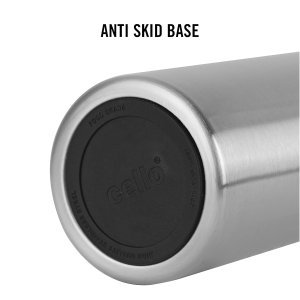 Cello Kent Sports Insulated Stainless Steel Water Bottle 900 ml, Silver | ISI Certified, Double Walled, Vacuum Insulated Thermosteel Bottle| 24 Hrs Hot & Cold Tea Coffee Water Bottle For Office Travel