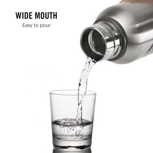 Cello Kent Sports Insulated Stainless Steel Water Bottle 550 ml, Silver | ISI Certified, Double Walled, Vacuum Insulated Thermosteel Bottle| 24 Hrs Hot & Cold Tea Coffee Water Bottle For Office Travel