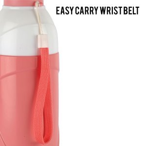 CELLO Puro Funtron 900 | Outer Plastic Body and Polyurethane Insulation | Easy Carry Wrist Belt | Keeping Content Cold for Long | 900ml | Set of 3