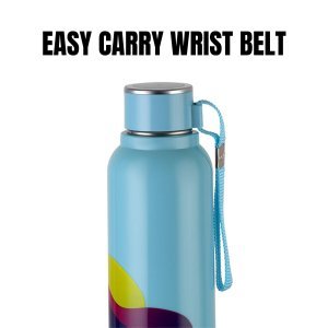 CELLO Puro Steel-X Benz Pro 600 | Leak Proof | Wide Mouth & Easy to Open | Insulated Inner Steel Outer Plastic Water Bottle | 600ml| Colour May Vary