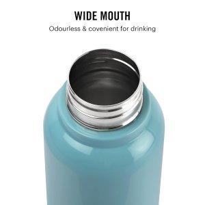 CELLO Puro Steel-X Benz Pro 900 | Leak Proof | Wide Mouth & Easy to Open | Insulated Inner Steel Water Bottle | 900ml| Set of 3, Assorted